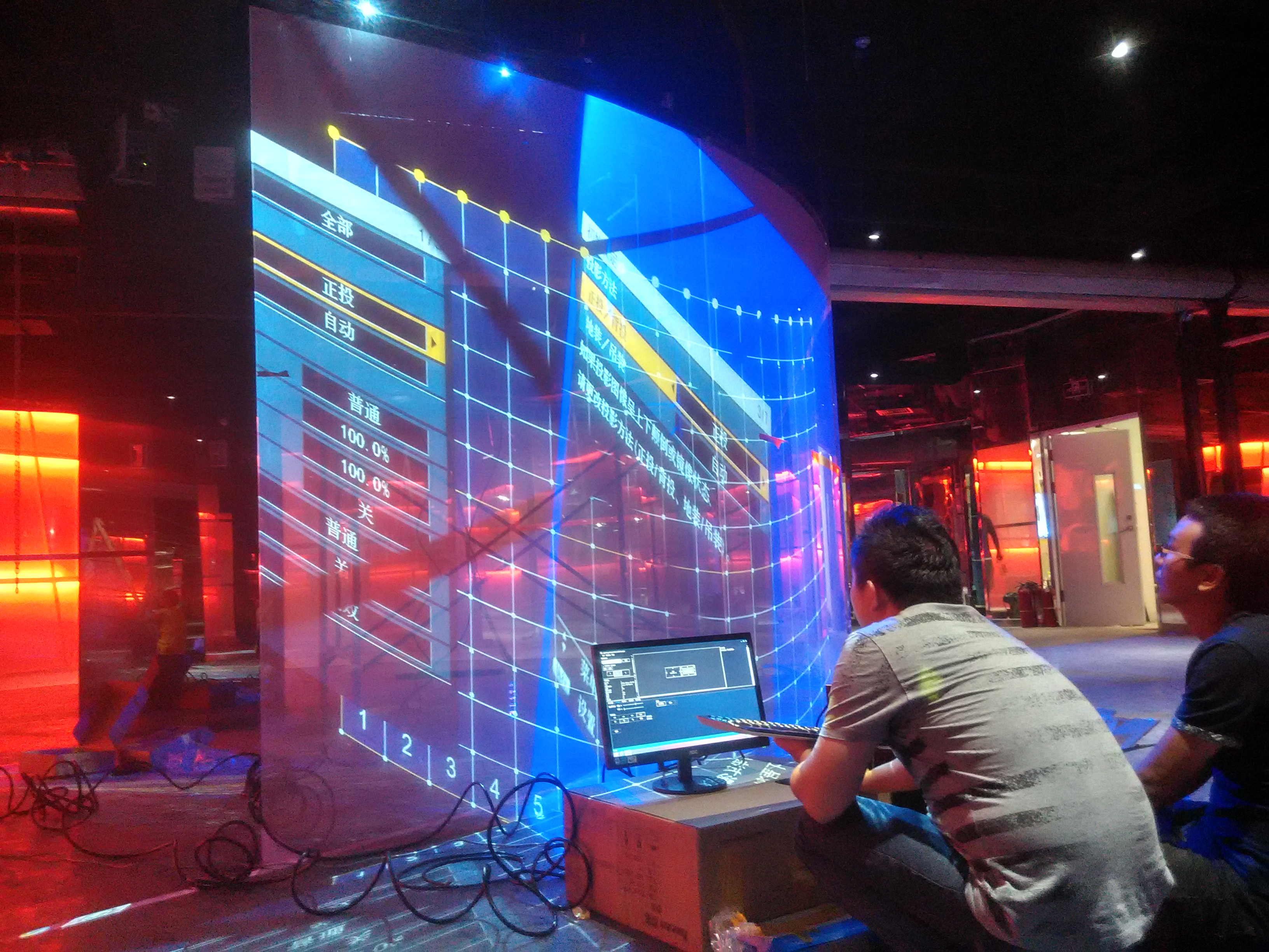 فائقة قصيرة رمي شاشة الإسقاط الخلفي